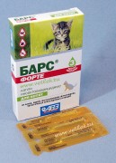 Барс форте капли инсекто-акарицидные для котят, уп. 3 пипетки 