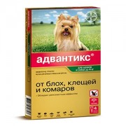 Адвантикс 40 для собак весом до 4 кг, уп. 4 пипетки