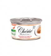 Cherie in Gravy - Микс из хлопьев желтоперого тунца и ставриды с креветками в желе 80г