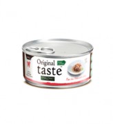Original Taste Sauce - Хлопья из 100% филе тунца, с диким лососем в соусе 70г 