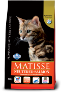 Farmina MATISSE NEUTERED SALMON Полнорационный и сбалансированный корм для взрослых Кастрированных котов и Стерилизованных кошек ЛОСОСЬ