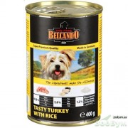 BELCANDO конс. 400 г для собак Индейка с рисом (Германия)