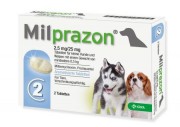 Милпразон антигельминтик для щенков и маленьких собак до 5 кг. таблетки 2x2,5 мг / 25 мг - цена за 1 таб.