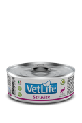 Farmina Vet Life Struvite – полнорационный диетический влажный корм для кошек для лечения и профилактики рецидивов струвитного уролитиаза. Растворение и подавление образования струвитных уролитов. 