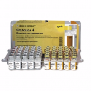 Фелоцел - 4 (СVR -С) РСНСh ( 1 доза) для профилактики вирусного ринотрахеита, калицивирусной инфекции, панлейкопении и хламидиоза кошек