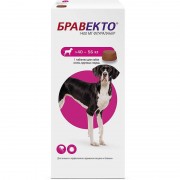 Бравекто для собак весом 40-56 кг, таб. 1400 мг Жевательная таблетка от клещей и блох 
