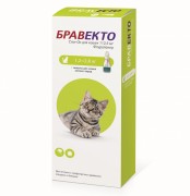 Бравекто Спот-он капли для кошек от клещей и блох 1.2-2.8 кг. (1 пипетка н 12 недель)