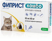 ФИПРИСТ комбо - Капли для кошек и хорьков (Словения)