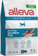 ALLEVA EQUILIBRIUM SENSITIVE FISH ADULT CAT Полнорационный корм Сенситив для взрослых кошек с рыбой (Италия)