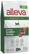 ALLEVA EQUILIBRIUM SENSITIVE VENISON ADULT CAT Полнорационный корм Сенситив для взрослых кошек с олениной (Италия)