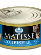 Farmina Matisse Codfish Mousse  Полнорационное питание для кошек. Мусс с треской
