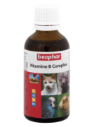 Beaphar Vitamin B Complex 50 мл. Комплекс витаминов группы В - пищевая добавка для собак, кошек, грызунов и птиц